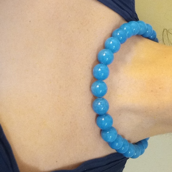 Lee Sands LS turquoise tone necklace - Picture 3 of 3